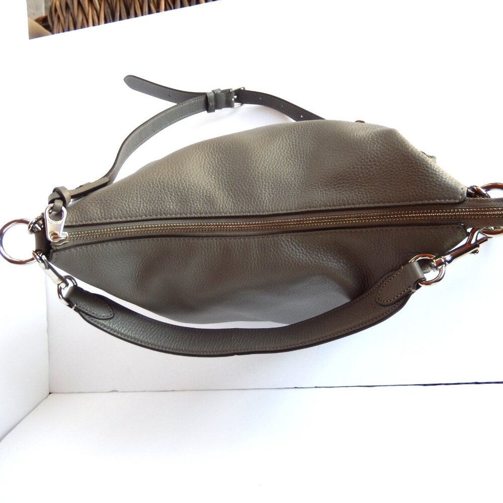 Coach Grey Leather Penny Shoulder Bag - Picture 12 of 16